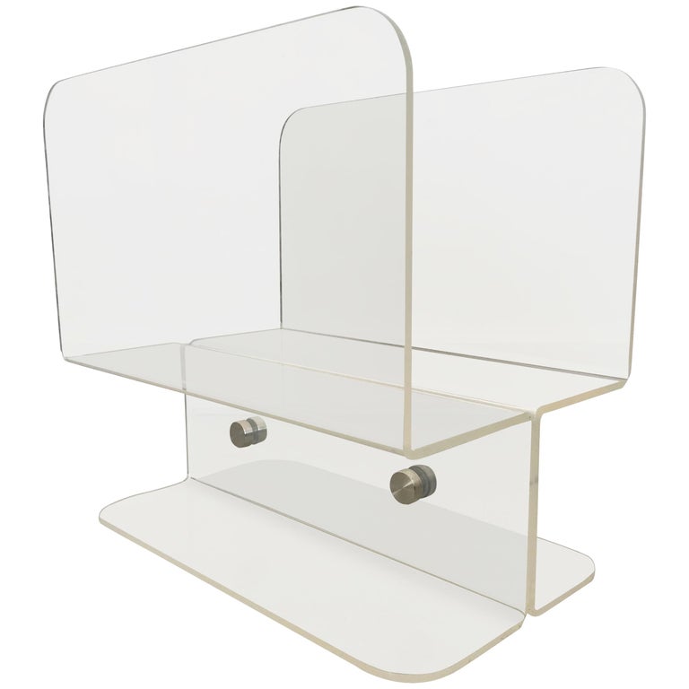 Charles Hollis Jones Lucite Magazine Holder For Sale At 40stdibs Custom Lucite Magazine Holder Charles Hollis Jones Lucite Magazine Holder For Sale At 40stdibs Custom Lucite Magazine Holder