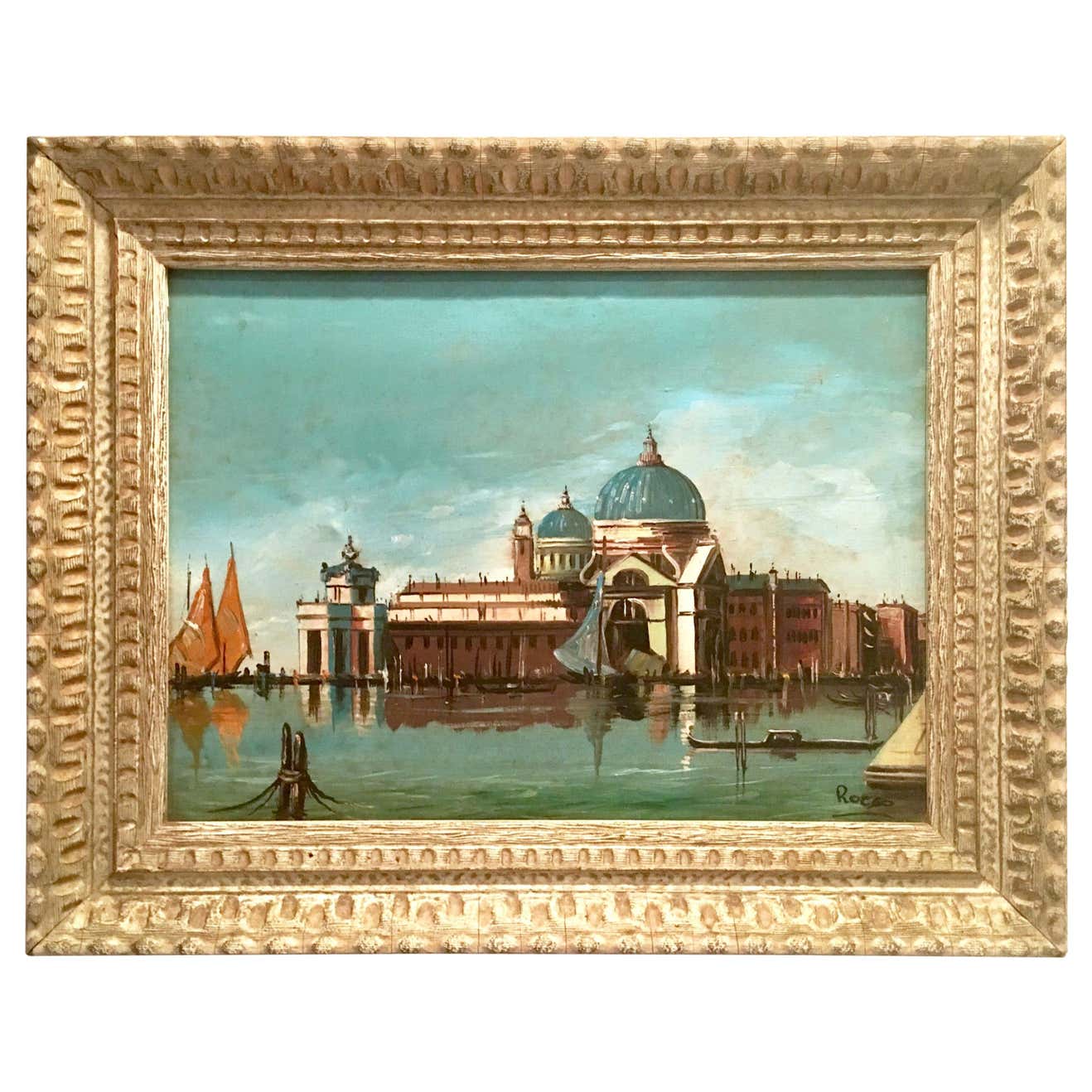 Abstract Artist Rocco Mid-20th Century Original Oil on Canvas Painting By, Rocco at 1stDibs ...