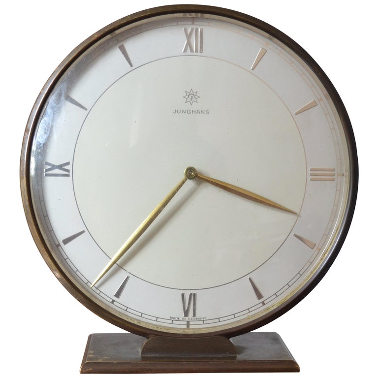 A Beautiful MidCentury Striking Wall Clock by Junghans Germany, 1950s