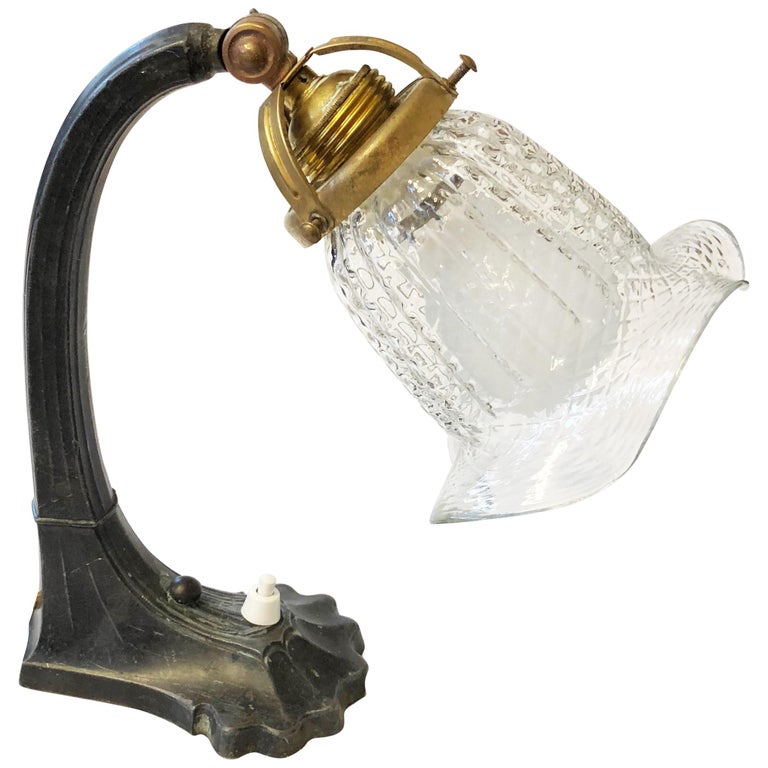 Austrian Art Nouveau Pelican Desk Lamps For Sale at 1stdibs