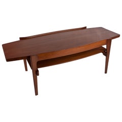 Mid Century Teak Coffee Table For At 1stdibs Danish Teak Mid Century Modern Coffee Table