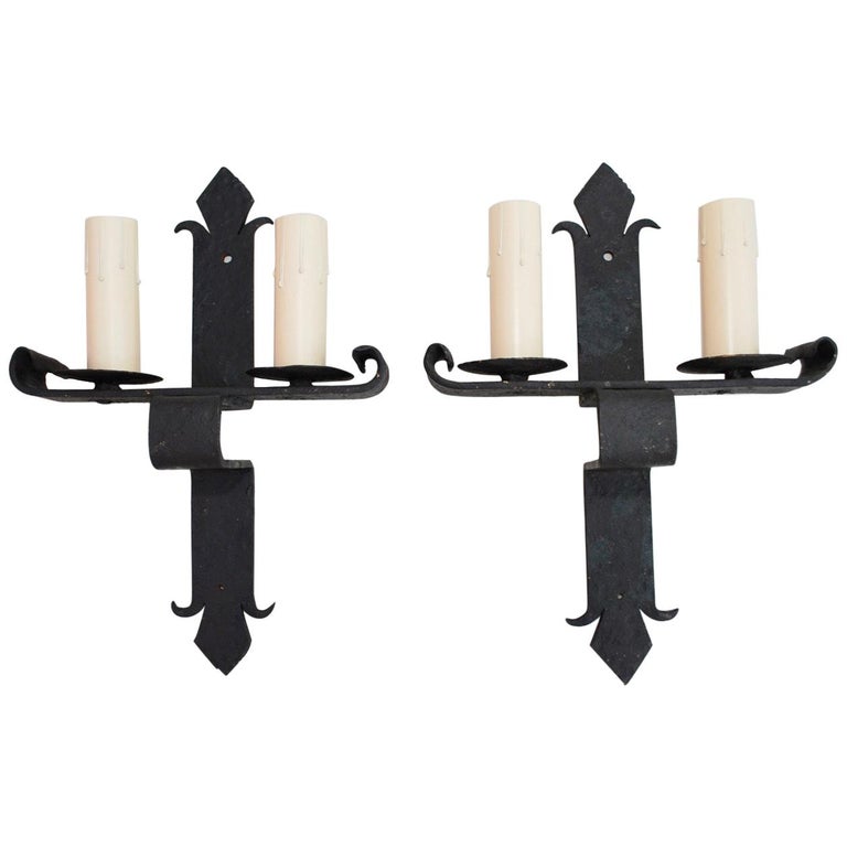 wrought iron sconces elegant pair of 1930s french wrought iron sconces for sale at 1stdibs wrought iron sconces elegant pair of 1930s french wrought iron sconces for sale at 1stdibs