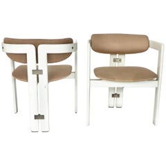 Pair of Pamplona Italian Chairs by Augusto Savini for Pozzi