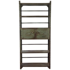 Industrial Steel Bookshelf Cabinet Unit