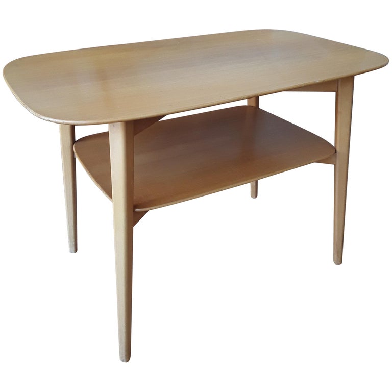 Blonde Wood Side Table By Elias Svedberg For Nordiska Kompaniet Blonde Wood Side Table By Elias Svedberg For Nordiska Kompaniet Distr Knoll