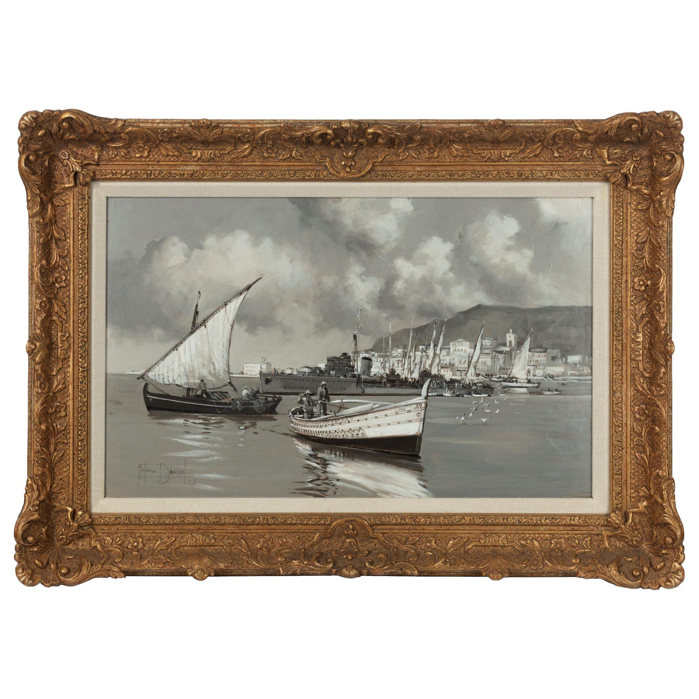 Montague J Dawson, ‘Valetta Harbour’ For Sale