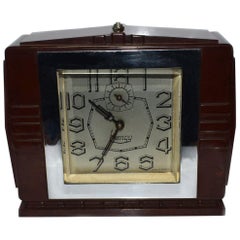 Art Deco 1930s Bakelite Clock by Blangy