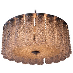 Austrolux Nickel Chandelier, 1960s