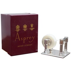 Rare Sterling Silver Asprey London Luxury Premium Tape Dispenser Original Box