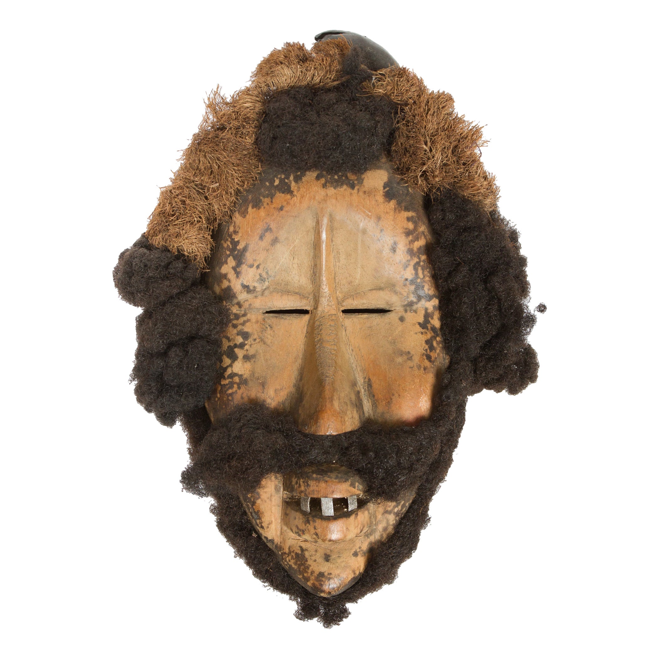 Mexican Ceremonial "Tiger" Dance Mask at 1stDibs