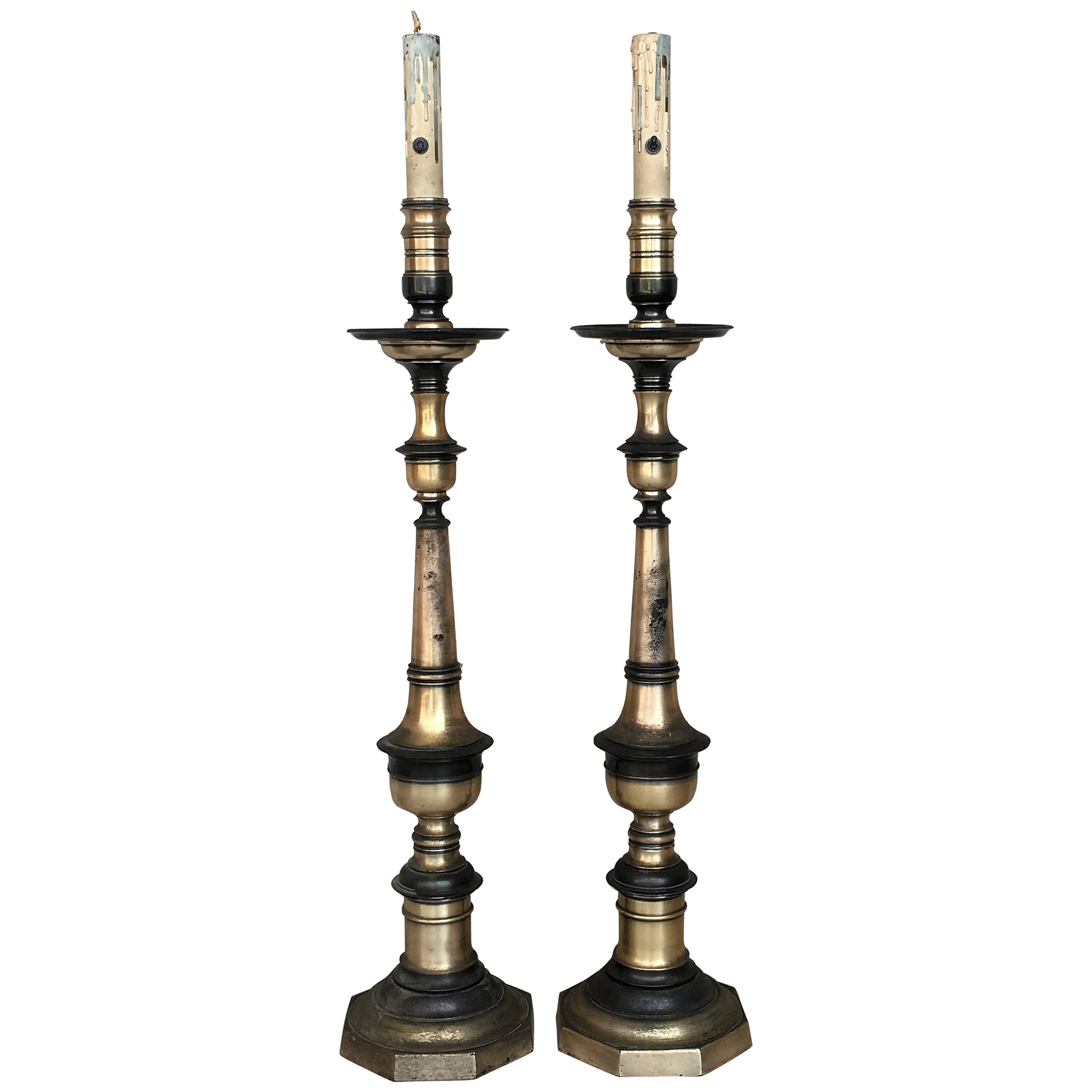 Gothic Revival Candelabra Style Floor Lamp at 1stDibs