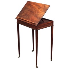 Antique English Architect's Drawing Table of Mahogany from the Georgian Era