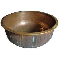 Used Grand Scale Copper Cheese Vat - Kettle