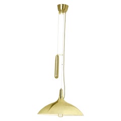 Paavo Tynell 'A1965' Counterweight Pendant Lamp in Brass