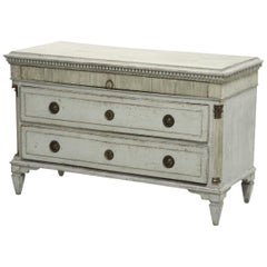 Gustavian Chest, with Original Hardware and Locks, circa 1770-1780