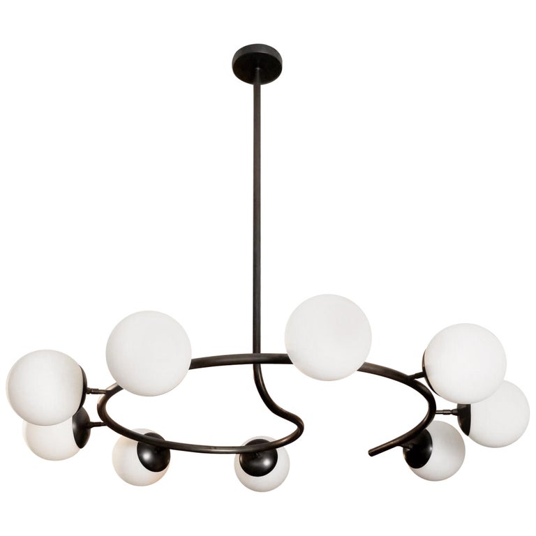 Fibonacci 9 Italian Modern Oil Rubbed Bronze Chandelier By Fibonacci 9 Italian Modern Oil Rubbed Bronze Chandelier By Blueprint Lighting For