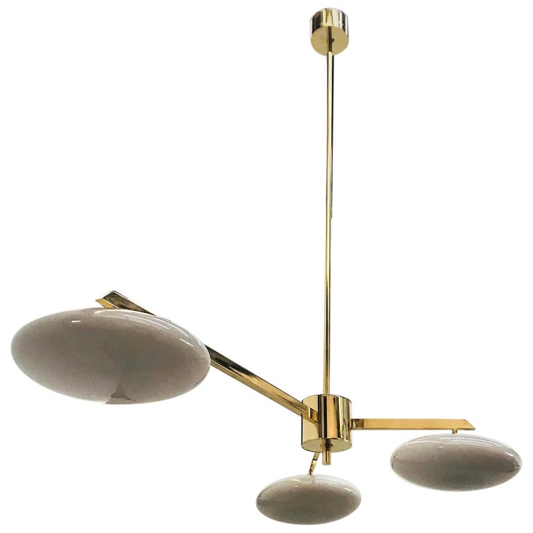 Trio Large Pierced Brass Asian Ceiling Light Pendants at 1stdibs