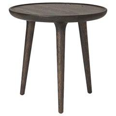 Accent Round Table S FSC Certified Oak Sirka Grey Stain by Mater Design