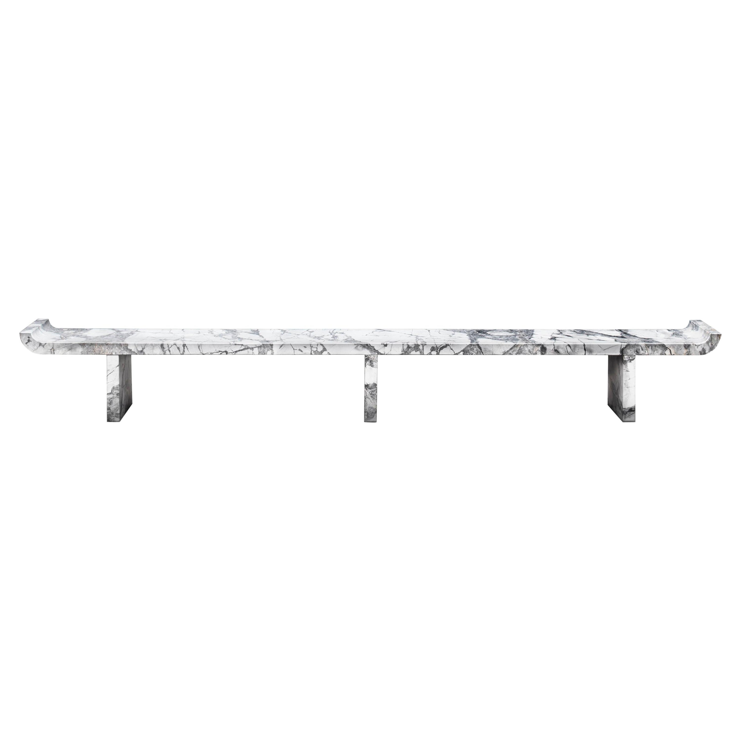 Contemporary QD02 Invisible Grey Marble Bench For Sale