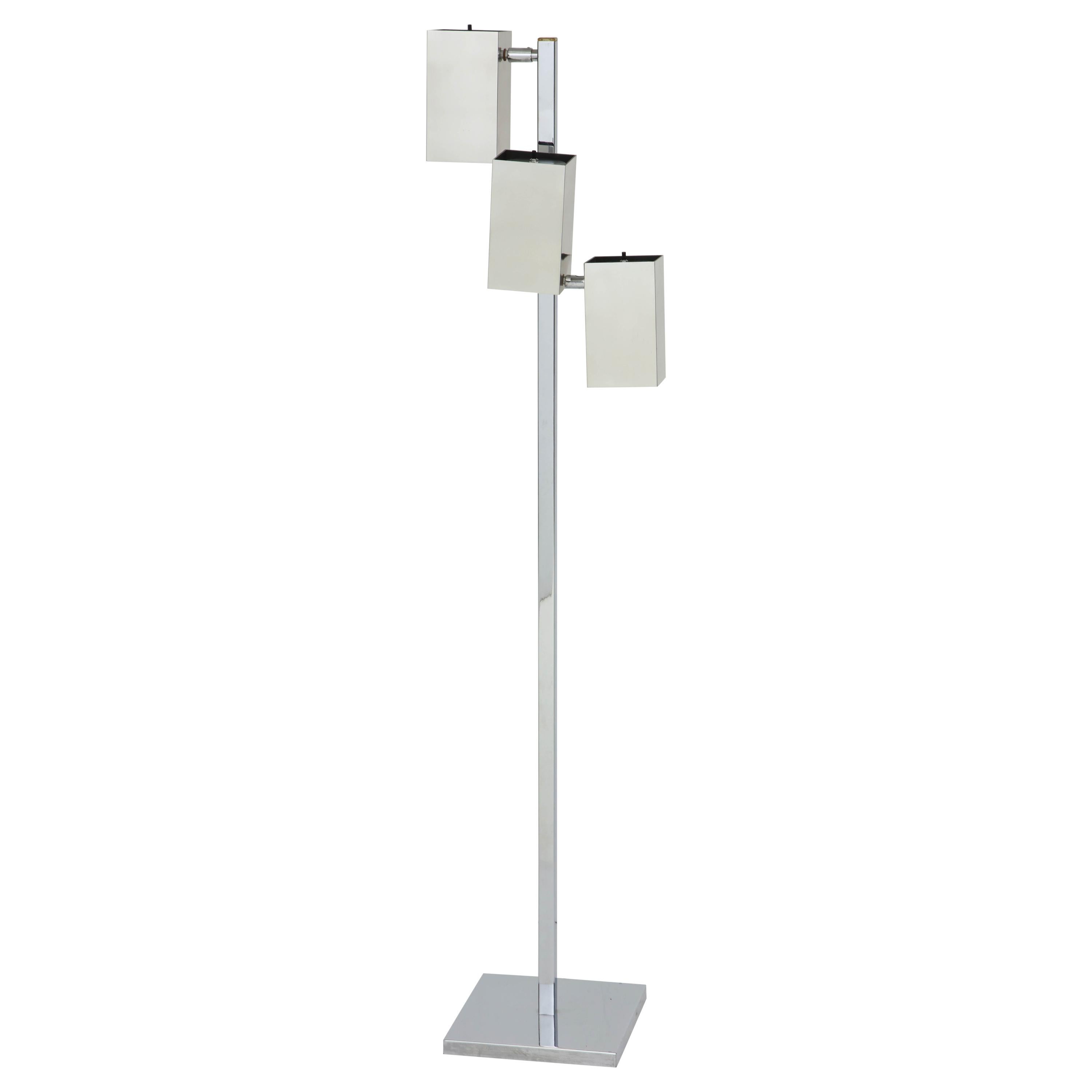 Chrome Floor Lamp by Koch & Lowy, circa 1960