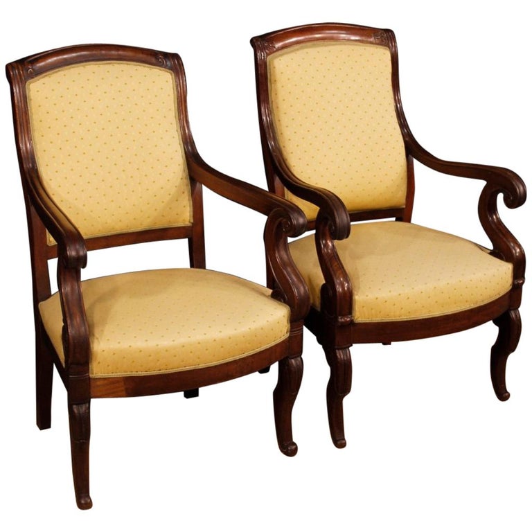 Antique Wooden Wheelchair At 1stdibs 19th Century Antique Wooden and Fabric French Armchairs, 1880.