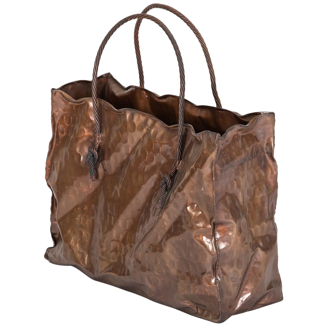 Italian Midcentury Sculpture “Shopping Bag”, in the Style of Gio Ponti For Sale