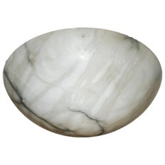Antique White Alabaster Light Fixture