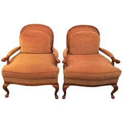 French Provincial Bergere Chairs