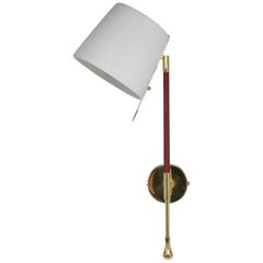Ancora-II Contemporary Articulating Brass Wall Light, Flow Collection