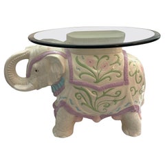 Hollywood Regency Elephant Side Table