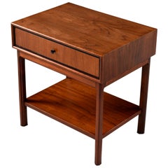 Jack Cartwright for Founders Walnut Nightstand End Table, Mid-Century Modern