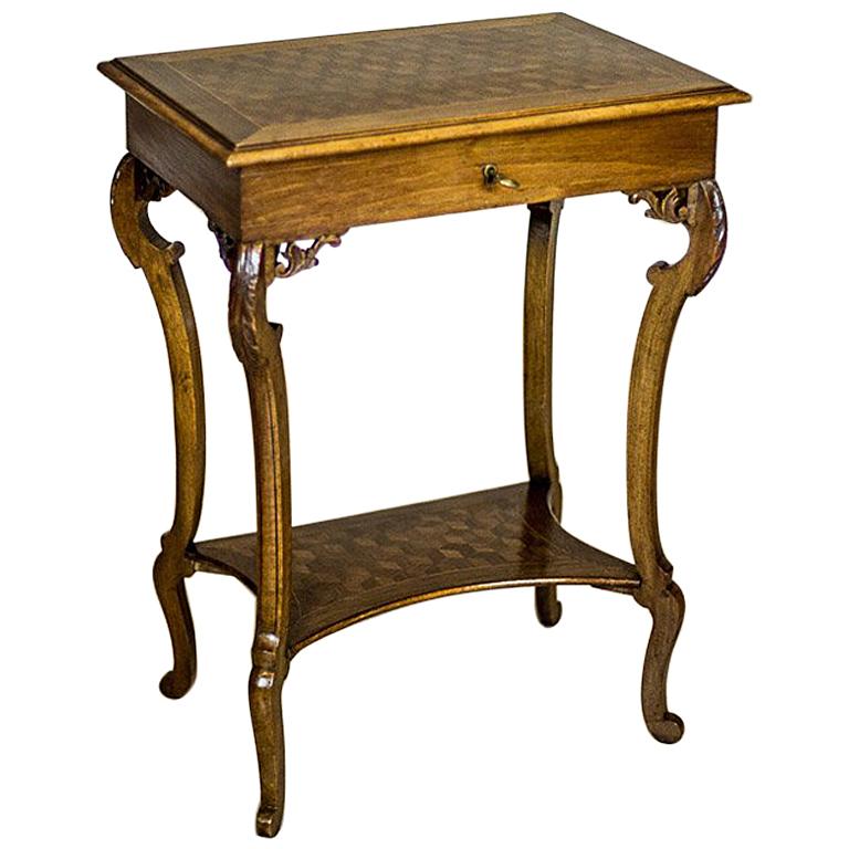 Oak Sewing Table, circa 1900