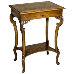 Antique Oak Sewing Table, circa 1900