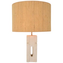 Albert Tormos Limestone Table Lamp, circa 1970, France