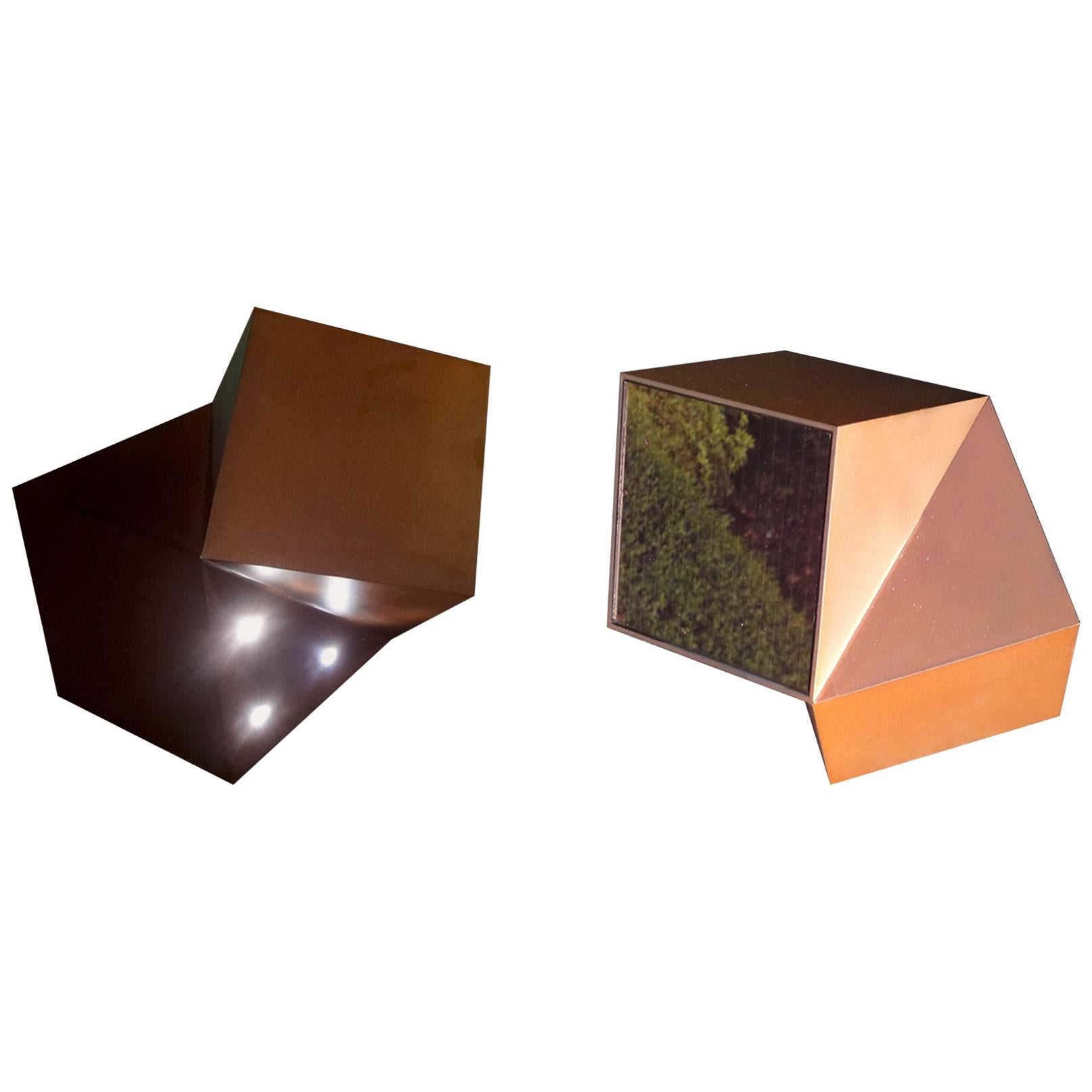Latitude Light, Wood o acciaio riciclato, contemporaneo, a energia solare, personalizzabile in vendita