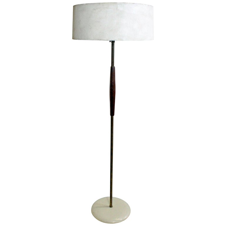 Mid Century Modern Gerald Thurston For Lightolier Br Teak Floor Mid Century Modern Gerald Thurston For Lightolier Br Teak Floor Lamp