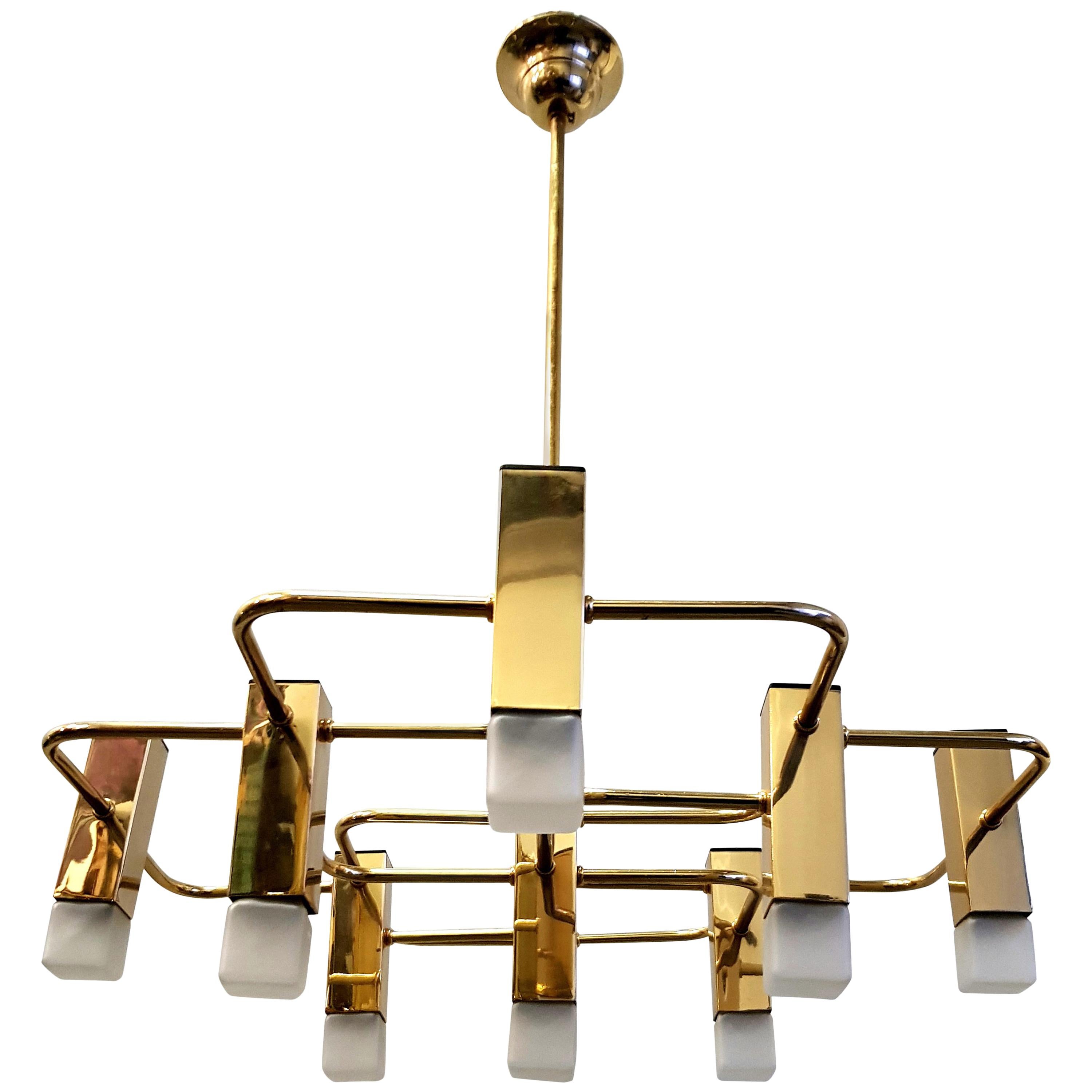 Brass Sciolari Nine Point Lamp