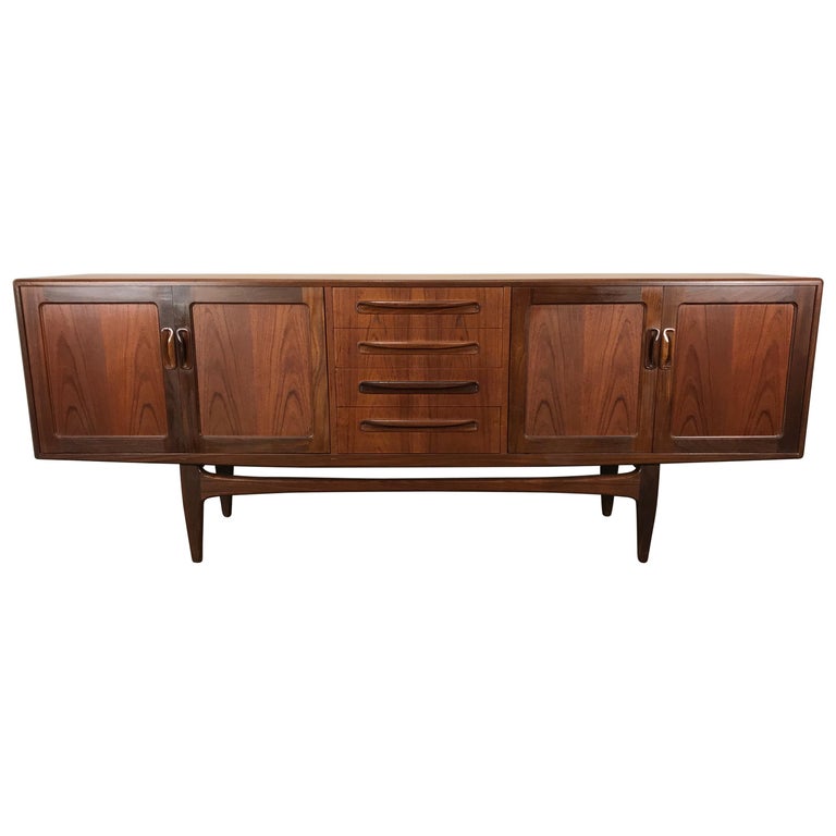 Stunning Danish Modern Teak Credenza Or Sideboard By Kofod Ln Stunning Danish Modern Teak Credenza Or Sideboard By Kofod Ln For