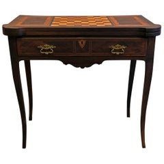 19th Century Portuguese Rosewood Card Table