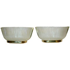 Pair of Moderne Venetian Glass Sconces