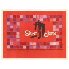 Vintage Saint Joan Film poster