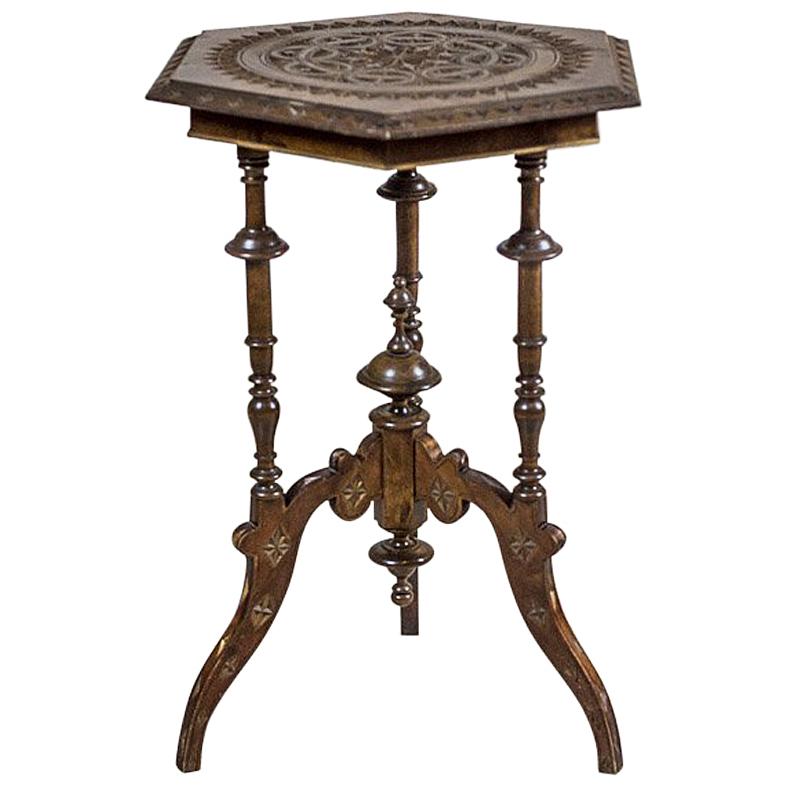 Hand Carved Side Table from the Philippines For Sale at 1stDibs