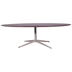 Oval Rosewood Table or Desk by Florence Knoll