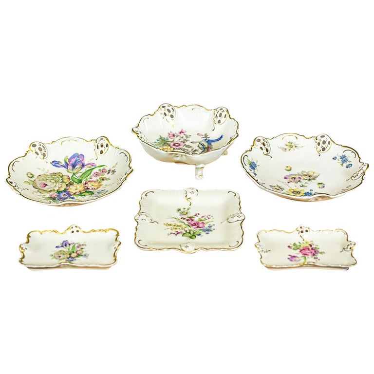Set of Rosenthal Porcelain Epergnes, circa 1943-1950 For Sale at 1stDibs