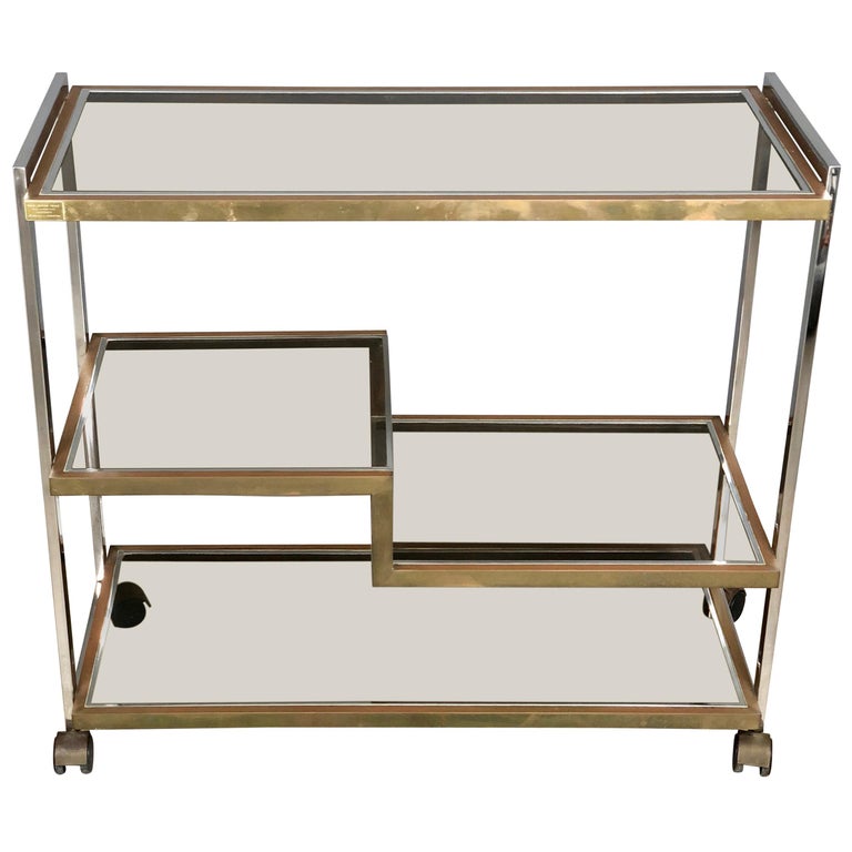 Serving Cart Trolley Chrome And Br By Serantoni Arcangeli New Serving Cart Trolley Chrome And Br By Serantoni Arcangeli New Ideas Inox For