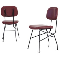 Gastone Rinaldi Set of Two "Cocorita" Chairs, Manufactured by Velca, 1950s