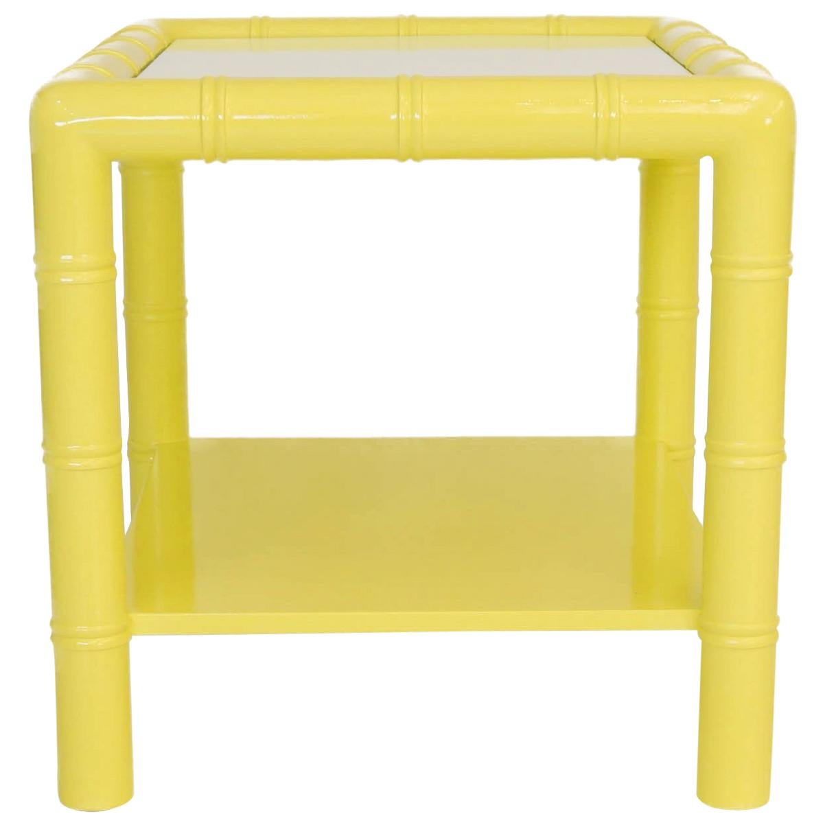 Antique Bamboo Side Table at 1stDibs