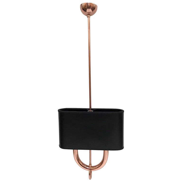 Italian 1930s Period Art Deco Copper Light Fixture For Italian 1930s Period Art Deco Copper Light Fixture For