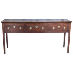 18th Century Georgian Welsh Dresser Narrow Console or Sofa