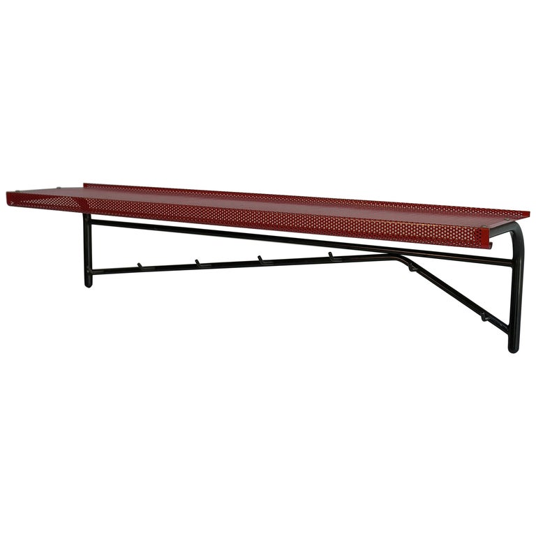 Walnut And Black Metal Wall Mounted Coat Rack 40s Belgium At 40stdibs Stunning Black Metal Wall Mounted Coat Rack Walnut And Black Metal Wall Mounted Coat Rack 40s Belgium At 40stdibs Stunning Black Metal Wall Mounted Coat Rack